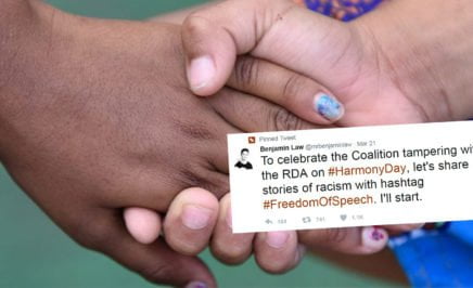 Benjamin Lawson's tweet about the RDA. © Wayne Quilliam & Twitter