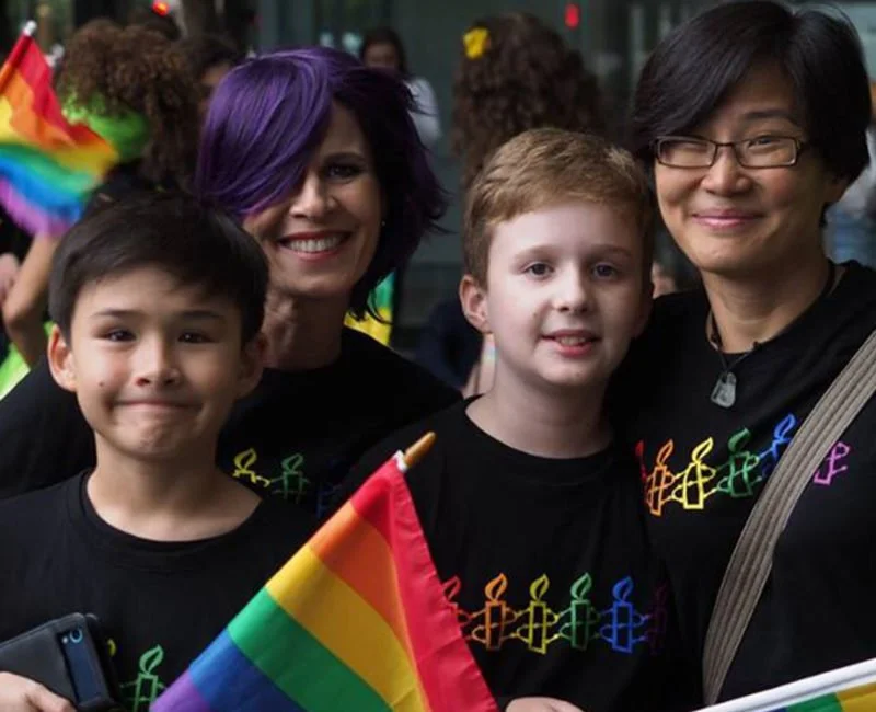 NSW LGBTQI Network at the 2017 Mardi Gras Parade. © Cosmo Price